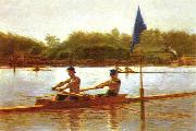 Thomas Eakins Biglen Brothers, Turning the Stake France oil painting artist